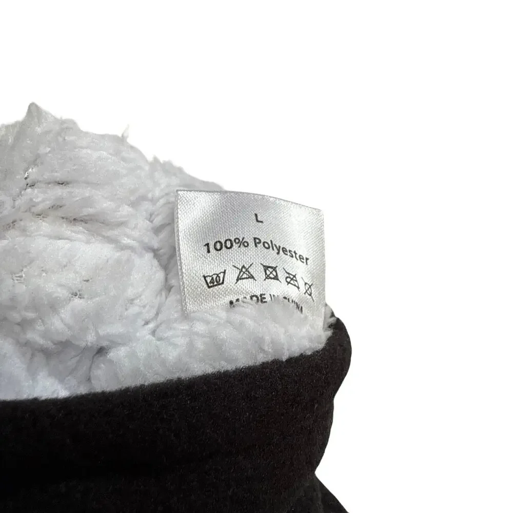 SimpliKids Rocket Fleece Sherpa Lined Kids Winter Hat & Mittens Set 5-7 Years